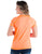 Cowgirl Tuff Womens Cooling UPF Baseball Tangerine Nylon S/S T-Shirt