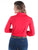 Cowgirl Tuff Womens Breathe Instant Pullover Bright Red Nylon L/S Blouse