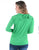 Cowgirl Tuff Womens Breathe Cowl Neck Money Green Nylon L/S T-Shirt