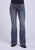 Stetson Womens Rosie Fit Navy Longhorn Blue Cotton Blend Jeans