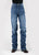 Tin Haul Womens Rachel Double Horseshoe Blue Cotton Blend Jeans