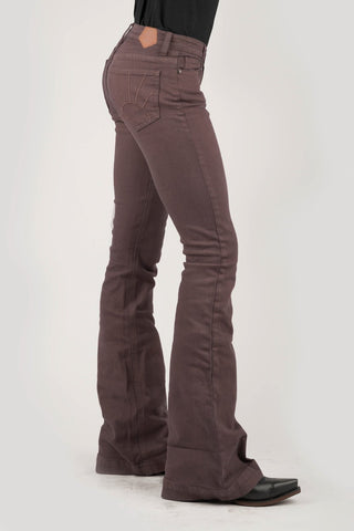 Tin Haul Womens Brown Cotton Blend 595 Libby Plain Jeans 25 L