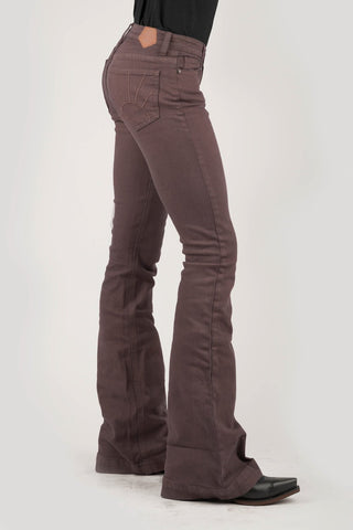 Tin Haul Womens Brown Cotton Blend 595 Libby Plain Jeans 29 R
