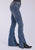 Tin Haul Womens 595 Libby 6in Split Leg Blue Cotton Blend Jeans