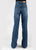 Tin Haul Womens Claire Cargo High Rise Blue Cotton Blend Jeans