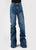 Tin Haul Womens Claire Cargo High Rise Blue Cotton Blend Jeans