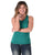 Cowgirl Tuff Womens Instant Cooling Racerback Jade Nylon S/L Tank Top