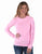 Cowgirl Tuff Womens Breathe Instant Baseball Bubblegum Pink Nylon L/S T-Shirt