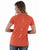 Cowgirl Tuff Womens Cooling UPF Raglan Baseball Rust Nylon S/S T-Shirt