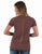 Cowgirl Tuff Womens Cooling UPF Raglan Baseball Brown Nylon S/S T-Shirt