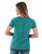 Cowgirl Tuff Womens Cooling UPF Raglan Baseball Jade Nylon S/S T-Shirt