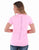 Cowgirl Tuff Womens Cooling UPF Raglan Baseball Bubblegum Pink Nylon S/S T-Shirt