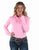 Cowgirl Tuff Womens Cooling Pullover Button Up Bubblegum Pink Nylon L/S Shirt