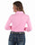 Cowgirl Tuff Womens Cooling Pullover Button Up Bubblegum Pink Nylon L/S Shirt