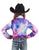 Cowgirl Tuff Kids Girls Galaxy Pullover Purple Multi Polyester L/S Shirt