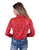 Cowgirl Tuff Womens Snakeskin Pullover Red Polyester L/S Shirt