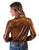 Cowgirl Tuff Womens Metallic Pullover Copper Polyester L/S Shirt