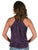 Cowgirl Tuff Womens Shimmer Breathe Purple Nylon S/L Tank Top