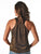 Cowgirl Tuff Womens Shimmer Breathe Copper Nylon S/L Tank Top