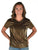 Cowgirl Tuff Womens Shimmer Breathe V Copper Nylon S/S T-Shirt