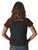 Cowgirl Tuff Womens Never Give Up Shimmer Dark Red Nylon S/S T-Shirt