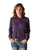 Cowgirl Tuff Womens Shimmer Breathe Pullover Purple Nylon L/S Shirt