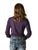 Cowgirl Tuff Womens Shimmer Breathe Pullover Purple Nylon L/S Shirt