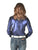 Cowgirl Tuff Womens Shimmer Pullover Deep Blue Polyester L/S Shirt