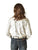 Cowgirl Tuff Womens Metallic Snakeskin White Polyester L/S Shirt