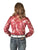 Cowgirl Tuff Womens Metallic Snakeskin Red Polyester L/S Shirt