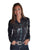 Cowgirl Tuff Womens Midweight Shiny Black Polyester L/S Shirt
