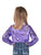 Cowgirl Tuff Girls Shiny Midweight Purple Poly/Spandex L/S Shirt