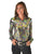 Cowgirl Tuff Womens Metallic Midweight Multi-Color Camo Polyester L/S Shirt