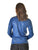 Cowgirl Tuff Womens Quarter Zip Cadet Blue Poly/Spandex Athletic Shell Jacket
