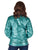 Cowgirl Tuff Womens Horizontal Midweight Turquoise Polyester Softshell Jacket