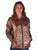 Cowgirl Tuff Womens Horizontal Midweight Copper Polyester Softshell Jacket
