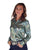 Cowgirl Tuff Womens Velvet Animal Print Multi-Color Polyester L/S Shirt