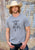 Tin Haul Unisex Hand Drawn Bull Grey Cotton Blend S/S T-Shirt