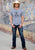 Tin Haul Unisex Hand Drawn Bull Grey Cotton Blend S/S T-Shirt