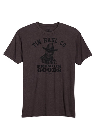 Tin Haul Unisex Old Cowboy Premium Goods Brown Poly/Cotton S/S T-Shirt