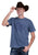 Tin Haul Unisex Name In Lights Sign Vintage Blue 100% Cotton S/S T-Shirt