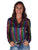 Cowgirl Tuff Womens Foil Lightweight Multi-Color Polyester L/S Shirt