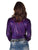 Cowgirl Tuff Womens Foil Lightweight Purple Polyester L/S Shirt