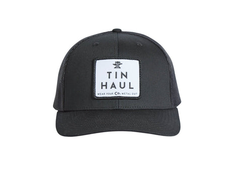 Tin Haul Unisex Wear Your Logo Grey Cotton Blend Baseball Cap Hat