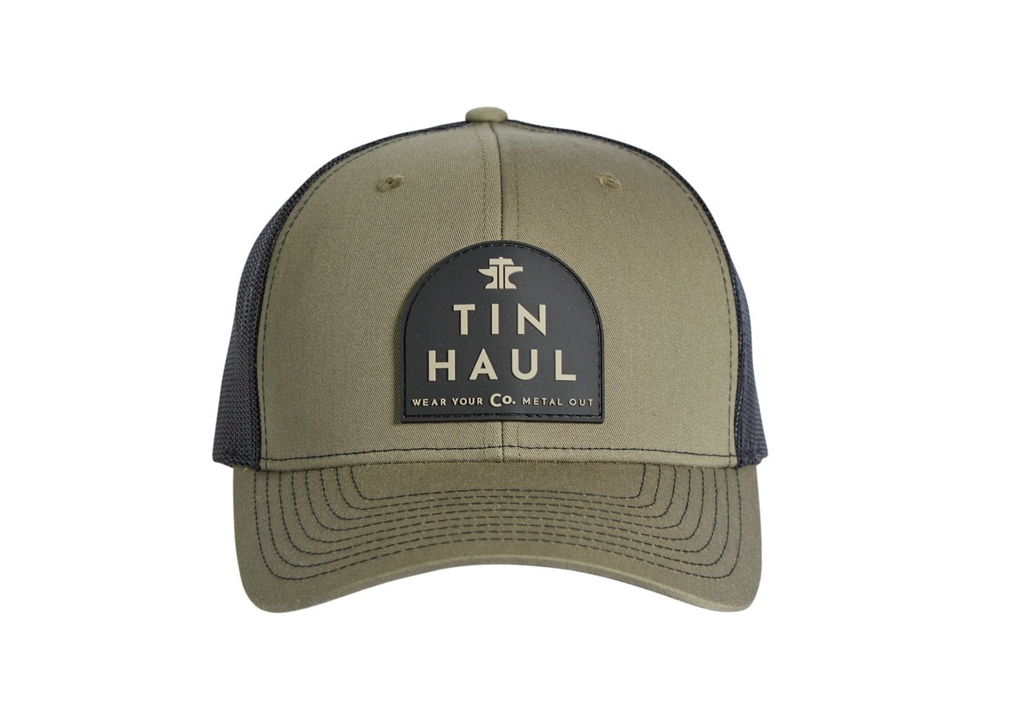 Tin Haul Unisex Rubber Metal Out Army Green Cotton Blend Baseball