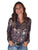 Cowgirl Tuff Womens Shiny Animal Tan Polyester L/S Shirt