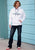 Tin Haul Mens Gradiated Color White Cotton Blend Hoodie