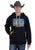 Tin Haul Mens Longhorn By River Black Cotton Blend Hoodie