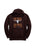 Tin Haul Mens Longhorn Screenprint Brown Cotton Blend Hoodie