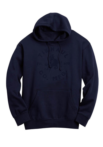 Tin Haul Mens Cowboy Bronc Rider Navy Cotton Blend Hoodie